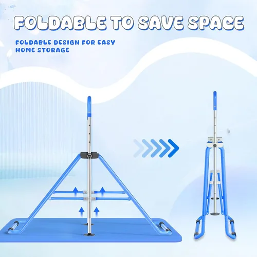 Miniatura 4 de Safly Fun Foldable Gymnastics Bar for Kids, Adjustable 35"-51", Sturdy 145 lbs Capacity, Easy-to-Assemble, Gymnastics Equipment for Kids for