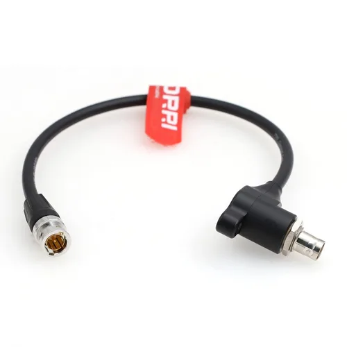 Miniatura 2 de Cable protector SDI 12G aisladores galvánicos BNC macho a ángulo recto BNC hembra para RED Komodo, ARRI Mini (negro)