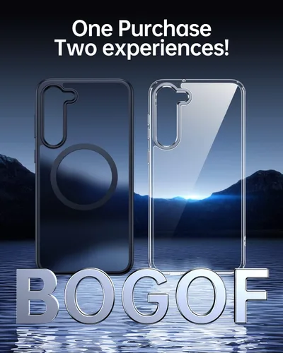 Miniatura 6 de Meifigno Magic Mag Series - Funda para Samsung Galaxy S23 Plus (6.6 pulgadas), compatible con MagSafe y protección de grado MIL, parte trasera mate