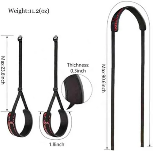 Miniatura 2 de Kit de sujeción de cama para parejas debajo de la cama King Bonage para piernas sexuales para adultos, correas de unión para barra de muñeca