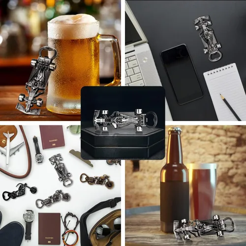 Miniatura 7 de LKKCHER Regalos de autos de carreras para hombres y mujeres, abrebotellas de cerveza de auto de carreras novedoso, regalos de cumpleaños y Navidad