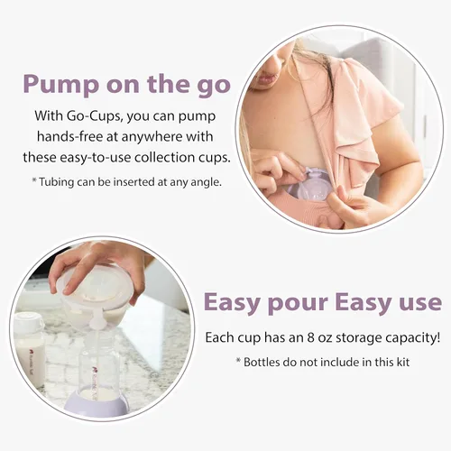 Miniatura 7 de BabyShown Rumble Tuff Go Cups: copas de colección manos libres. Tamaños de protección de pecho de 0.945 in e inserto de 0.827 in. Compatible