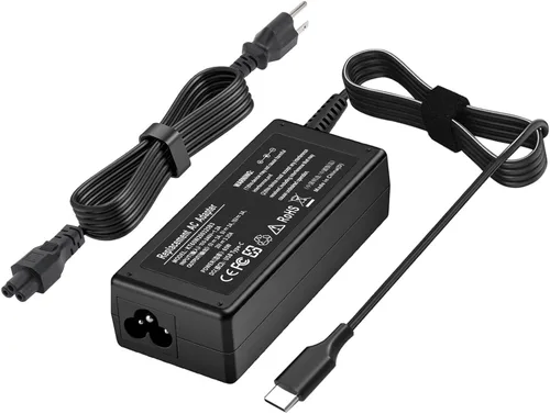 Cargador universal de 65 W USB C para laptop tipo C, cargador de Chromebook compatible con HP Laptop/Envy; Dell Latitude; Lenovo ThinkPad/Yoga y más