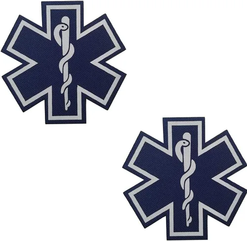Miniatura 8 de 2 parches reflectantes para médicos, con parte trasera de gancho para ropa de 2.76 pulgadas Color 5