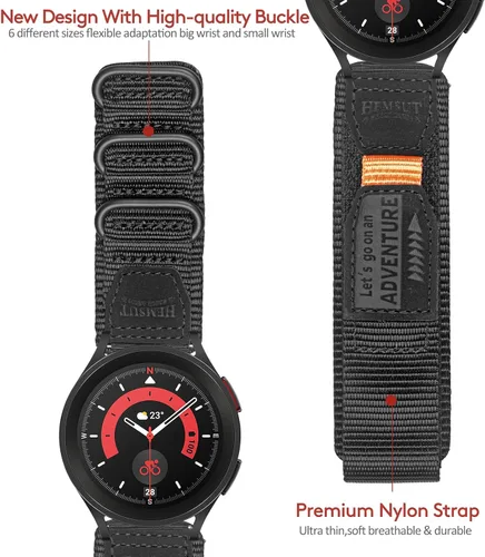 Miniatura 6 de torbollo Correa de reloj compatible con Samsung Galaxy Watch 6 5 4 1.575 in/1.732 in, Galaxy Watch 6 4 Classic 1.654 in 1.811 in/1.693 in 1.850 in