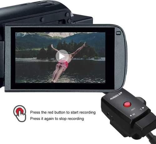 Miniatura 4 de Videocámara Zoom Controlador Lanc Cámara de Vídeo Control Remoto con Cable Jack de 0.098 in para Sony NX5C 150P 190P 198P Canon XL1S XL2 XM1 XM2