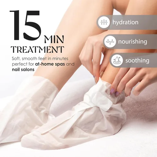 Miniatura 5 de Innerest Original Derma Beauty - Juego de 24 pares de mascarillas hidratantes de carbón desintoxicante para pies, exfoliante corporal, removedor