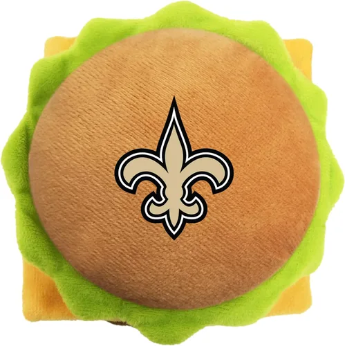 Miniatura 16 de NFL SAN Francisco 49ERS - Juguete chirriante de hamburguesa de queso para perros y gatos, juguete de peluche para perros y gatos con chirriador