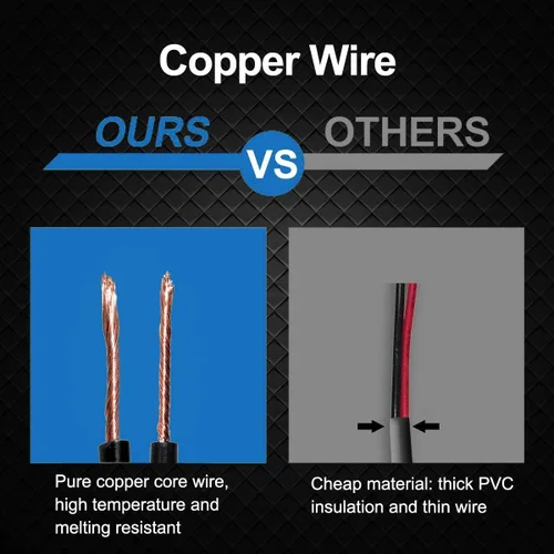 Miniatura 3 de Cable de extensión para encendedor de cigarrillos de 10 pies 8A, cable de núcleo de cobre puro, cable de enchufe de alimentación CC automático 8A