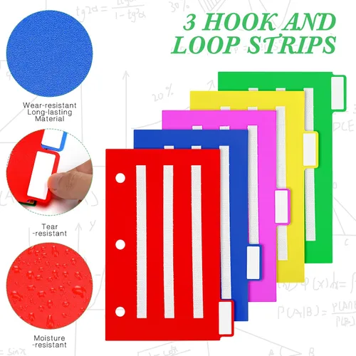 Miniatura 5 de Zhanmai 10 unidades de libros de comunicación separadores de carpetas de colores, herramientas pequeñas para programación visual, tarjetas de fotos