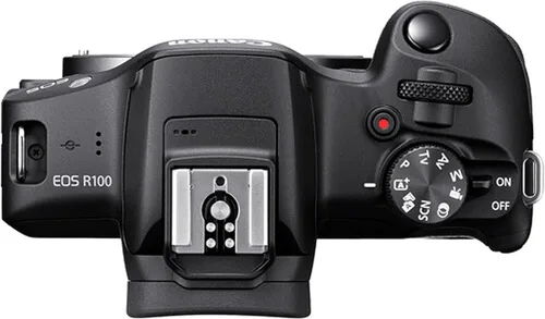 Miniatura 6 de Canon Cámara sin espejo EOS R100 con lente de 0.709-1.772 in + lente súper teleobjetivo de 16.535-31.496 in + mochila 100S + tarjetas de memoria