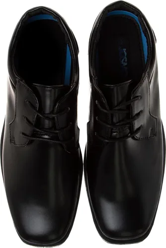 Miniatura 5 de Josmo Zapatos de vestir para niños Zapatos formales clásicos Oxford con cordones Negro marrón blanco (niño pequeño-niño grande)
