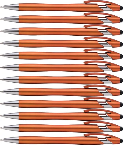 Miniatura 7 de Lápiz capacitivo y bolígrafo 2 en 1 de goma, agarre cómodo Beemer para cualquier dispositivo de pantalla táctil (caja de 12, aguamarina)