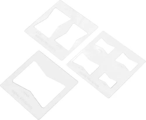 Miniatura 2 de Oumefar Kit de 3 plantillas de incrustaciones de mariposa, plantillas de mariposa de 6 x 6 pulgadas para carpintería, enrutador y plantillas