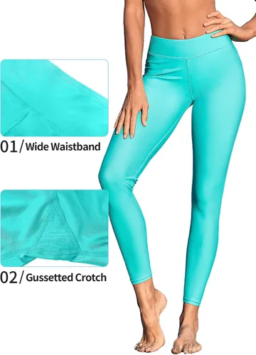 Miniatura 50 de ATTRACO Pantalones de natación de talle alto - Leggings de natación para mujer