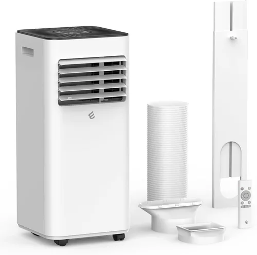 Acondicionadores de aire portátiles de 10,000 BTU, aire acondicionado portátil con control remoto para habitación de hasta 450 pies cuadrados,