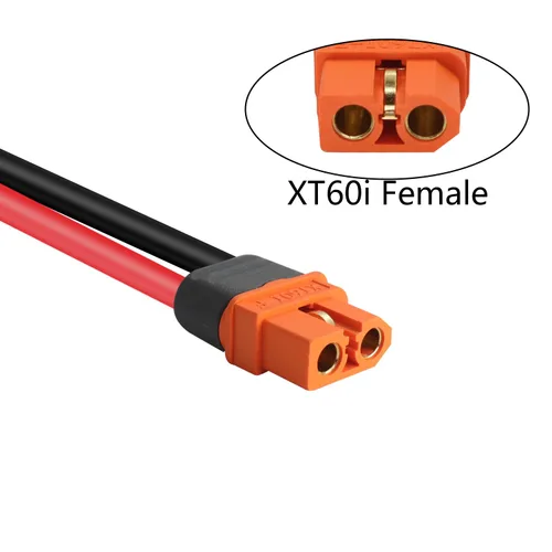 Miniatura 2 de Adaptador de conector SAE a XT60I-F, cable de 12 AWG, conector de panel solar SAE, con adaptador inverso para estación de energía portátil