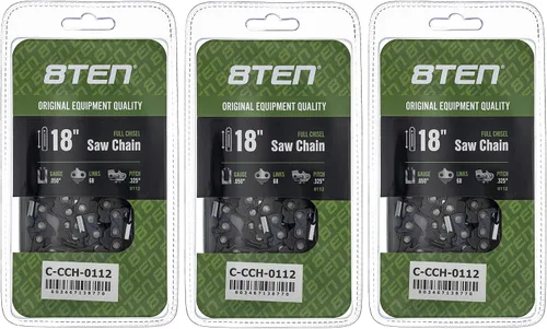 Miniatura 173 de 8TEN Cadena de motosierra semi cincel de 6 pulgadas .050 1/4 42 DL para Worx WG320 Black & Decker LLP120 (paquete de 3)