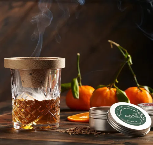 Miniatura 7 de Juego completo de ahumador de cóctel, juego de ahumador de vasos de whisky, kit de ahumador de cóctel con virutas de madera, cócteles antiguos