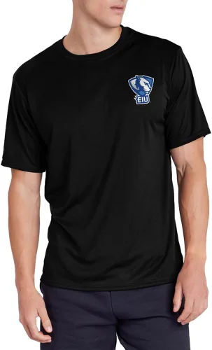 Miniatura 276 de Camiseta deportiva oficial de la NCAA Collegiate para hombre, colección negra con logotipo en el pecho izquierdo
