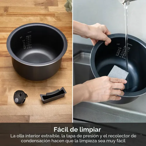 Miniatura 8 de Tiger COL-A40U - Multicocina eléctrica compacta 8 en 1 de 2.6 cuartos con 21 menús programados (Negro) 2.6-Qt Multi-Cooker, 8 Manual Plus 21