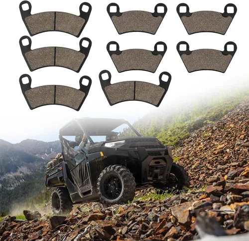 Miniatura 8 de Pastillas de freno delanteras y traseras para Polaris Ranger 500 570 700 800 900 RZR 800 900 XP, Pastillas de freno delanteras y traseras