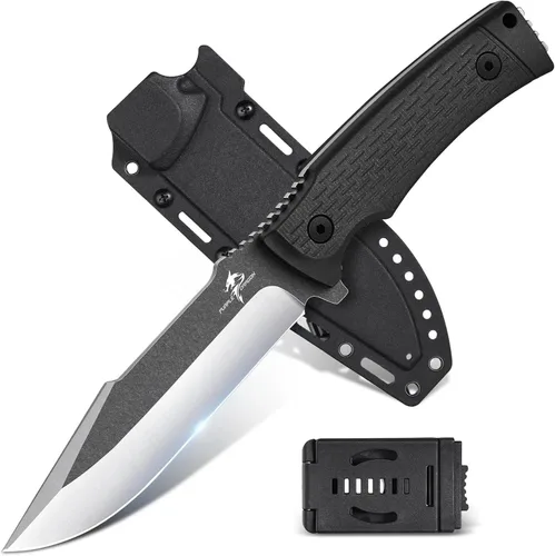 Miniatura 9 de Purple Dragon Cuchillo de hoja fija con funda Kydex Cuchillos caqui para acampar, regalos para hombres