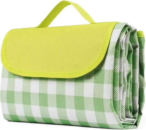 Manta de pícnic, alfombra plegable impermeable de arena, 60 x 80 pulgadas, manta de picnic extra grande para playa, camping, senderismo, viajes, al