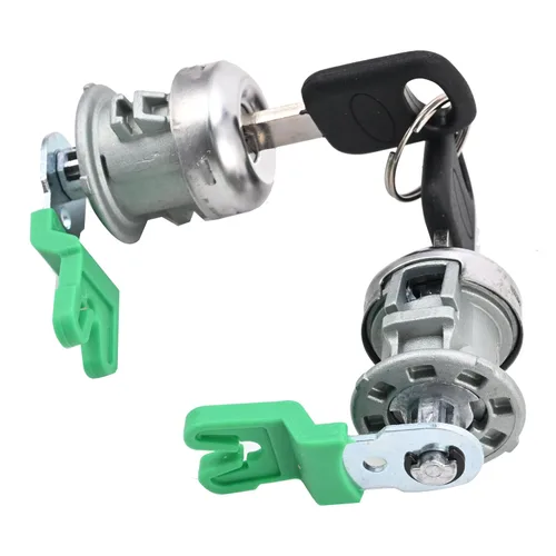Miniatura 9 de Cilindro de cerradura de puerta con juego de llaves compatible con Ford F150 1997-2011 F250 1997-99 F350 Super Duty 1998-2016 - Sustituye a