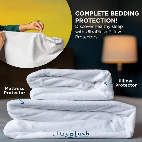 Miniatura 9 de Protector de colchón impermeable UltraPlush Premium – Funda muy suave y silenciosa, otro, King Mojar la cama, funda de cama