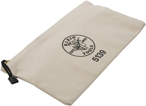 Miniatura 5 de KLEIN TOOLS Bolsa con cremallera, bolsa de lona para herramientas con cierre de latón resistente