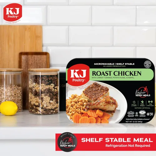 Miniatura 5 de KJ Poultry Comidas preparadas kosher – Bone In Chicken & Kugel, MRE - Comidas de carne listas para comer, comida shabbos, halal, (1 unidad)