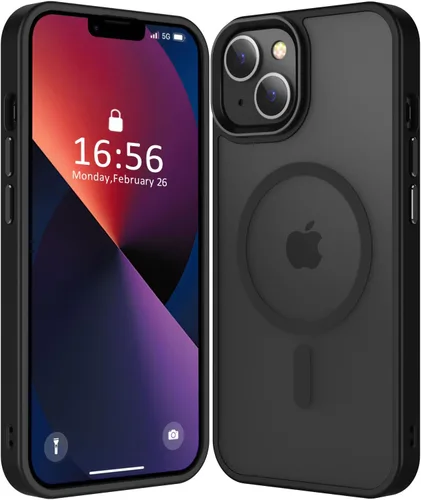 Miniatura 225 de Fuerte magnético para iPhone 11, compatible con Magsafe, [resistente a caídas de 13 pies] Funda trasera translúcida mate con sensación de piel