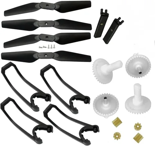 Miniatura 6 de FOLD Drone E525 LS-E525 E88 Teng1 Compatible Spare Parts Set Compatible With RC Quadcopter Including Arms Motor Propeller Landing Gear And Guards