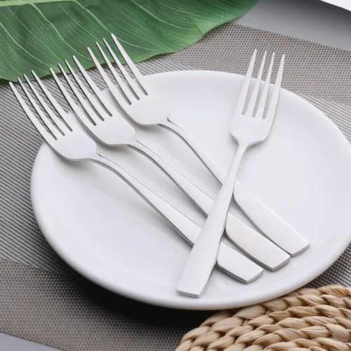 Miniatura 6 de Tenedores de cena de acero inoxidable de 12 piezas, tenedores de mesa, 8.07 pulgadas