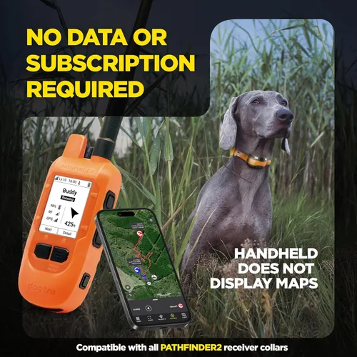 Miniatura 9 de Dogtra PATHFINDER2 MINI Compass Live GPS Dog Tracking & Training System - 4-Mile Range E-Collar Handheld with No Subscription, Offline Maps