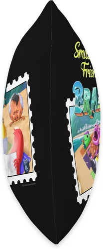 Miniatura 2 de Adult Swim The Smiling Friends Go to Brazil - Almohada de 16 x 16 pulgadas, multicolor