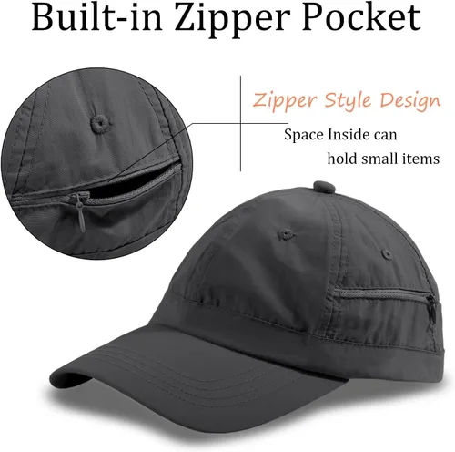 Miniatura 48 de Gorra de béisbol impermeable para hombre, sombrero de lluvia plegable para correr al aire libre, sombrero de pesca solar