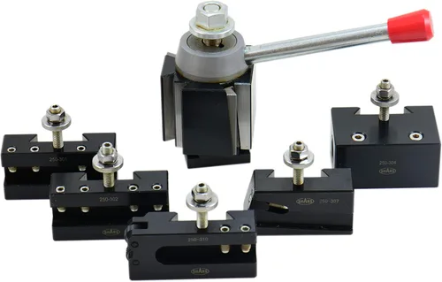 Miniatura 3 de Shars OXA - Juego de postes de herramientas de cambio rápido, 6 piezas de torno CNC para torno de 6 a 9 pulgadas (herramienta de corte 0°) 202-9469 M
