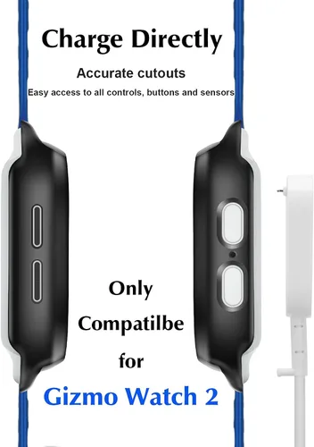 Miniatura 3 de Kuaguozhe Paquete de 2 fundas compatibles con Gizmo Watch 2, protector de pantalla para niños (paquete de 2), funda protectora general