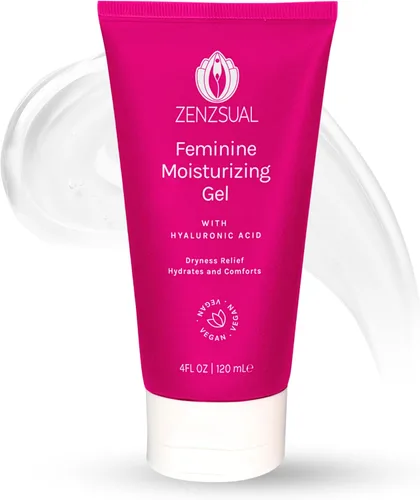 ZENZSUAL Gel hidratante femenino con ácido hialurónico – Gel a base de agua con pH equilibrado para el área femenina, hidrata y reconforta la piel