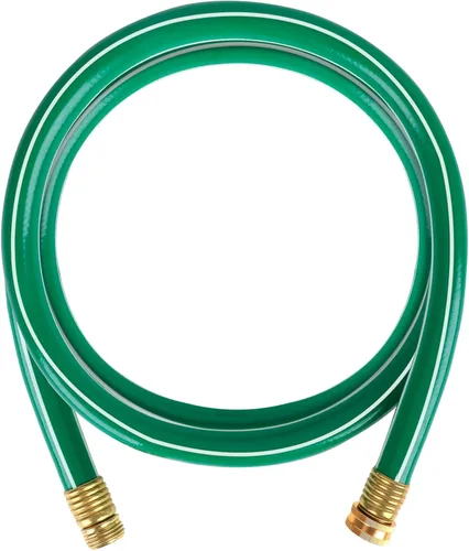 Worth Manguera de jardín verde corta de 3/4 pulgadas x 12 pies, sin torceduras, sin fugas, accesorios macho/hembra, tubo de agua resistente,