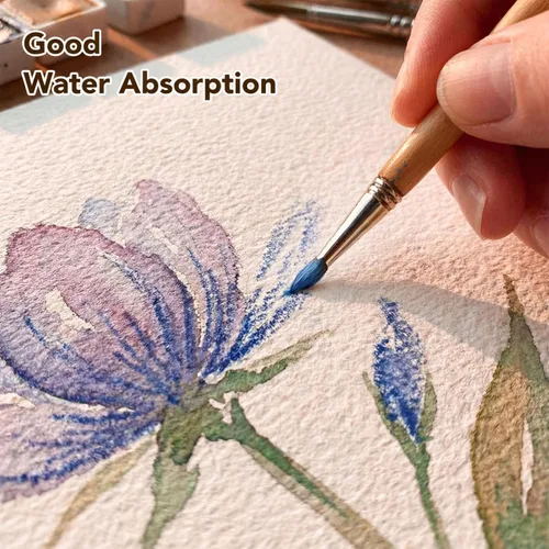 Miniatura 4 de 240 hojas de papel de acuarela a granel, papel de prensa en frío de 110 lb/230 GSM, papel de color de agua blanca para dibujar tarjetas de regalo