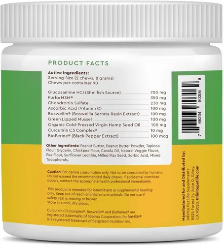 Miniatura 4 de IPL Ultimate Suplemento para cadera y articulaciones para perros Alivia el dolor, revitaliza el cartílago y desarrolla la salud muscular