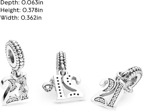 Miniatura 5 de PANDORA Joyería 21 años de amor con circonitas cúbicas en plata de ley