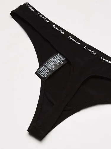 Miniatura 4 de Calvin Klein Tanga de algodón con logotipo para mujer, paquete múltiple, Multi