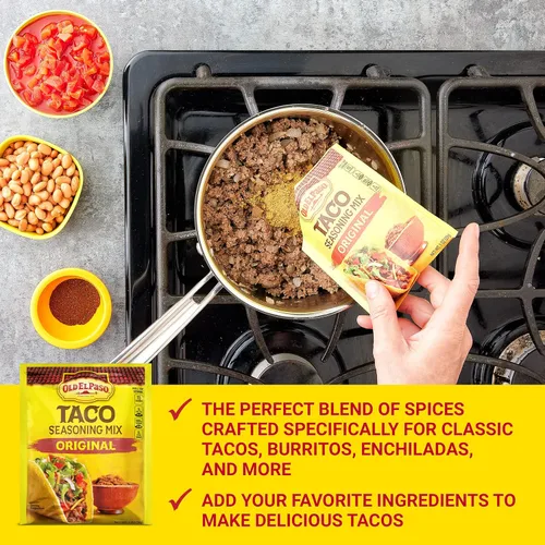 Miniatura 3 de Old El Paso Mezcla de condimentos de taco, original, 1 oz.