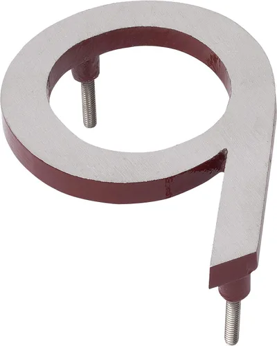 Miniatura 11 de Montague Metal Products MHN-06-F-BR2-2 - Números de casa de dirección flotantes modernos de aluminio cepillado, 6.0 in, níquel satinado