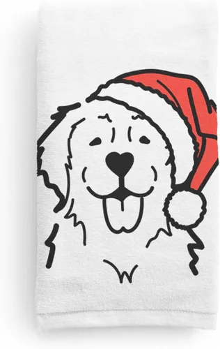 Miniatura 12 de Inkopious Santa Hat Airedale Terrier - Toalla de mano decorativa - Decoración navideña para el hogar