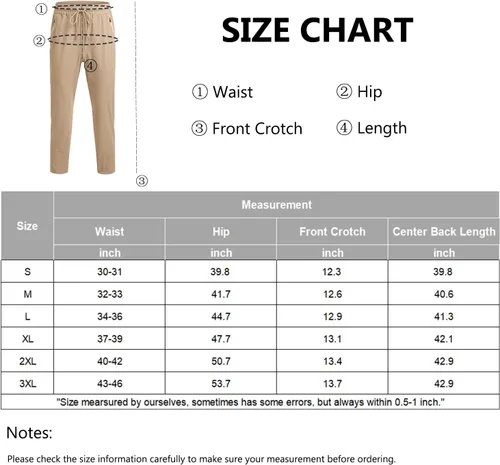 Miniatura 6 de COOFANDY Men's Hiking Pants Lightweight Athletic Pants Quick Dry Active Running Joggers with Zipper Pockets